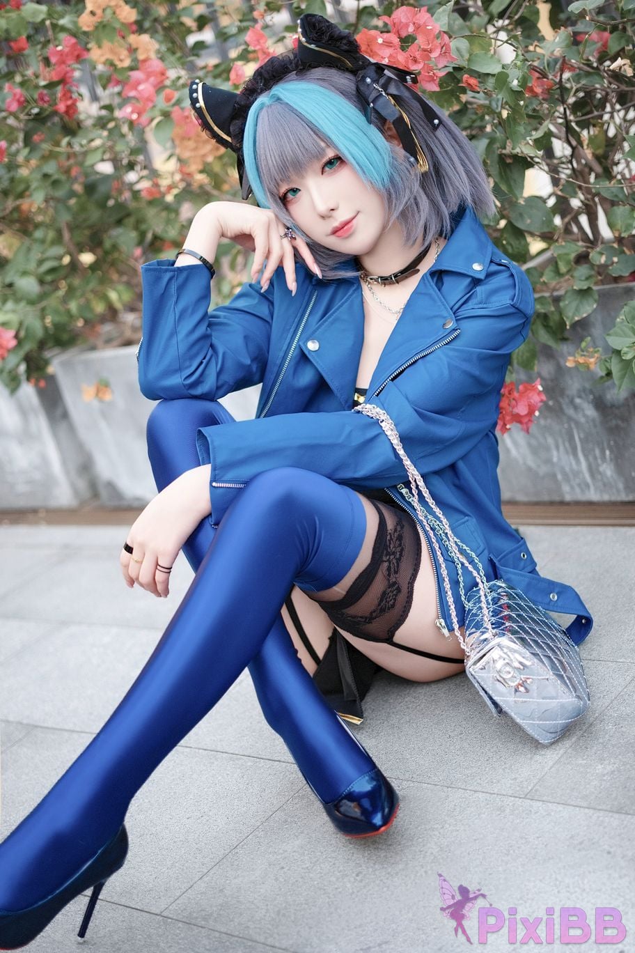 Cosplayer Fengjiang v azur lane Cheshire Regular clothes PixiBB.COM 003