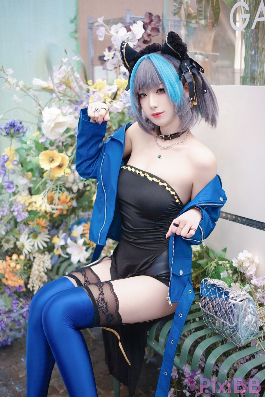 Cosplayer Fengjiang v azur lane Cheshire Regular clothes PixiBB.COM 007