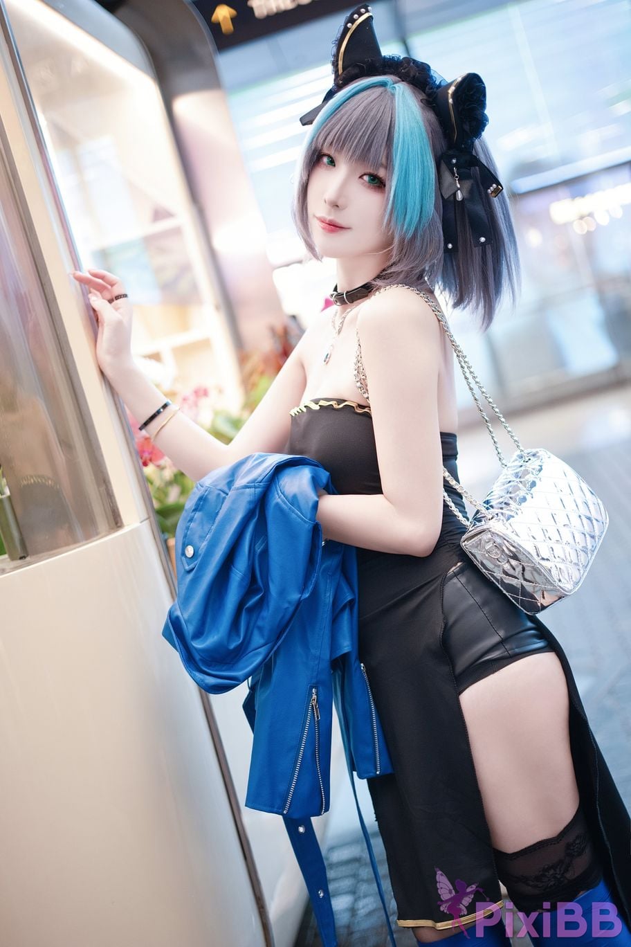 Cosplayer Fengjiang v azur lane Cheshire Regular clothes PixiBB.COM 011