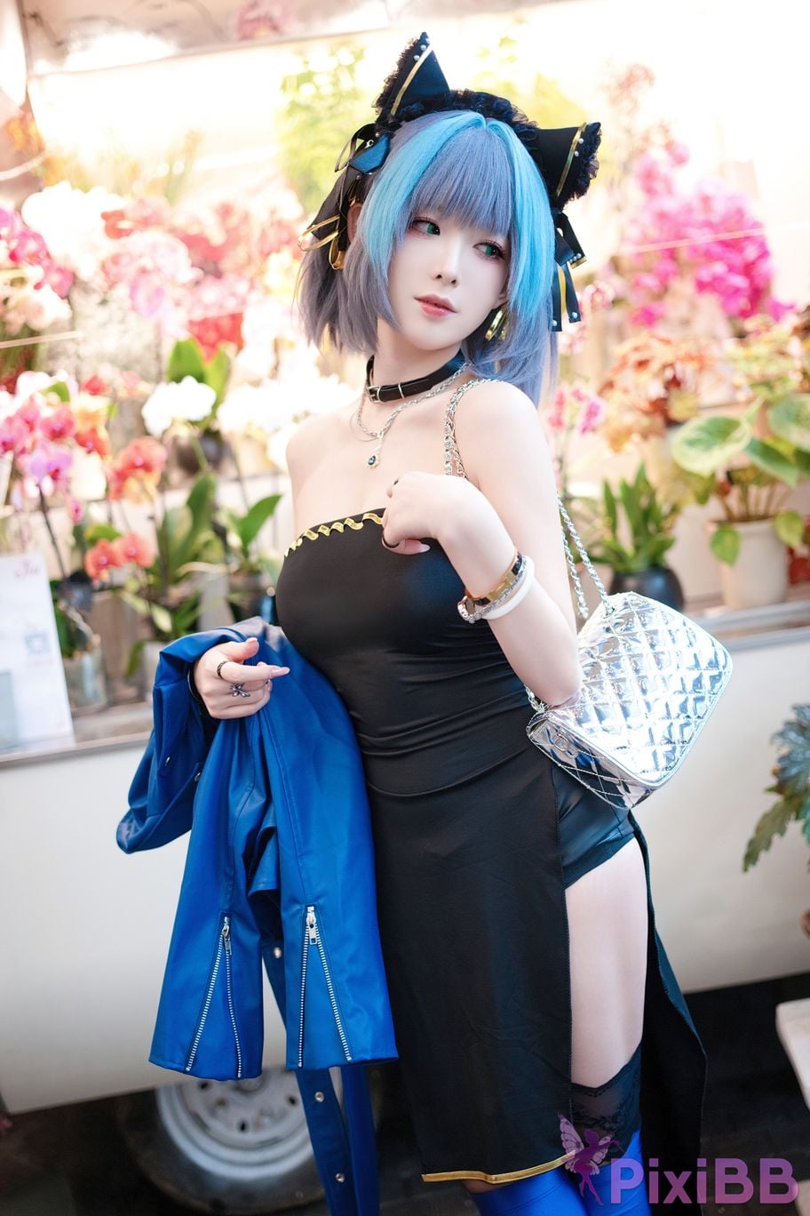 Cosplayer Fengjiang v azur lane Cheshire Regular clothes PixiBB.COM 012