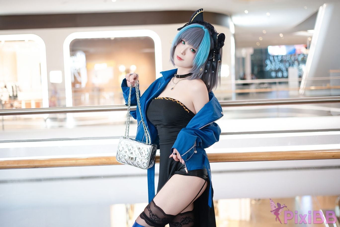 Cosplayer Fengjiang v azur lane Cheshire Regular clothes PixiBB.COM 019