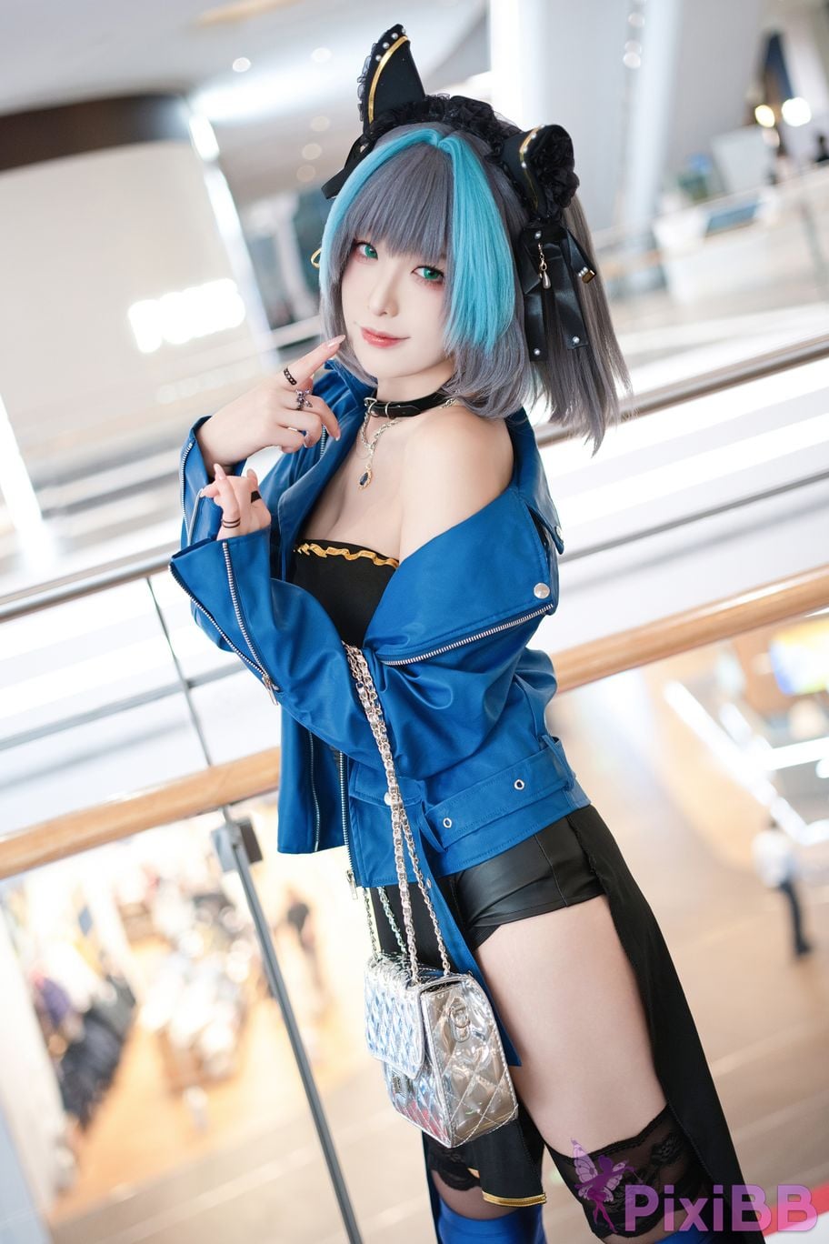 Cosplayer Fengjiang v azur lane Cheshire Regular clothes PixiBB.COM 020