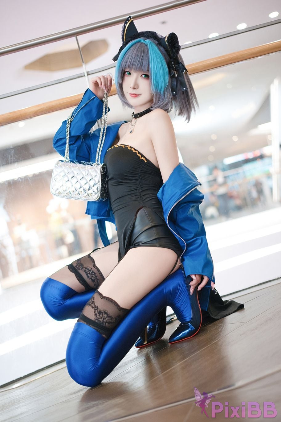 Cosplayer Fengjiang v azur lane Cheshire Regular clothes PixiBB.COM 022