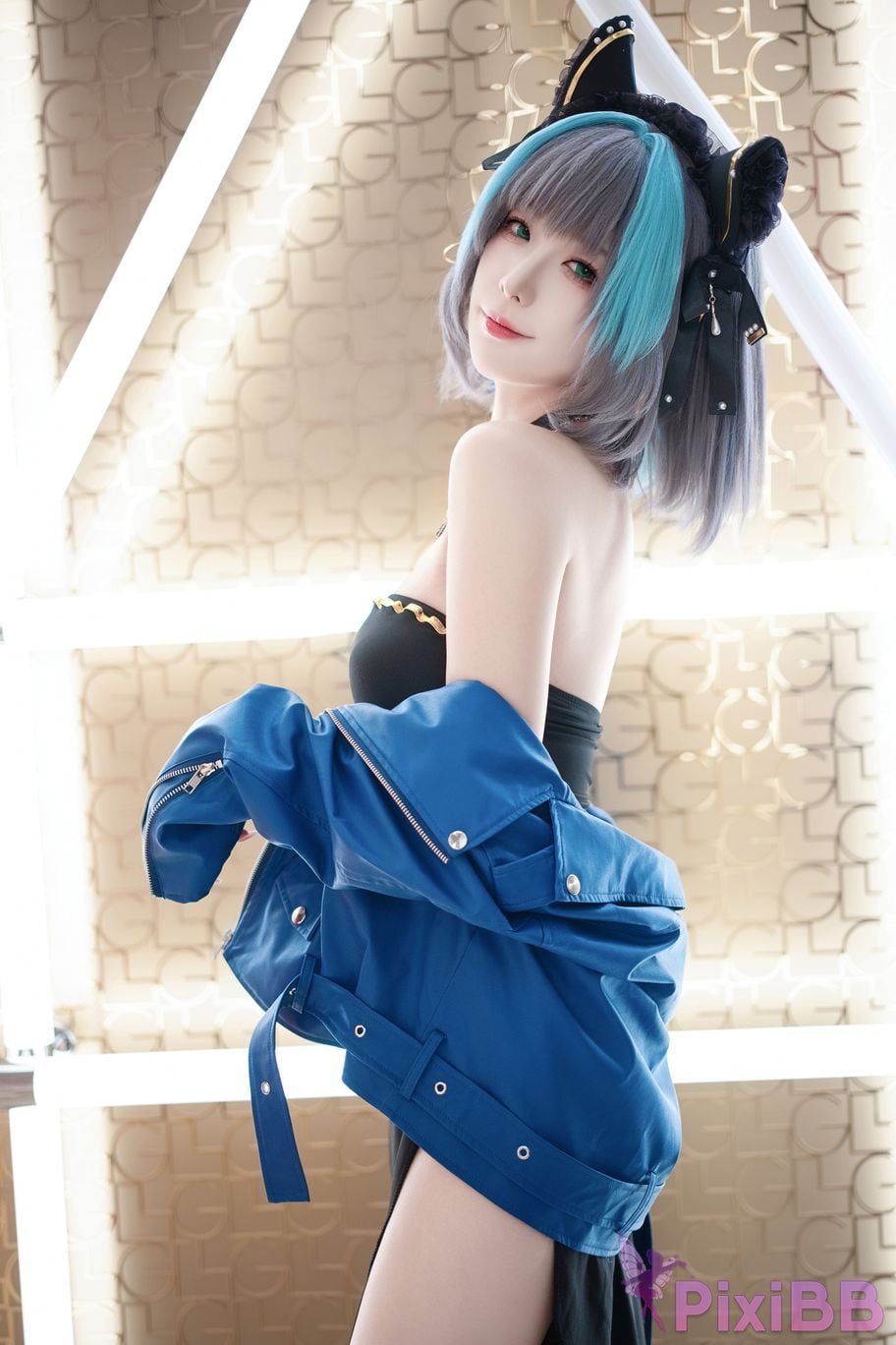 Cosplayer Fengjiang v azur lane Cheshire Regular clothes PixiBB.COM 023