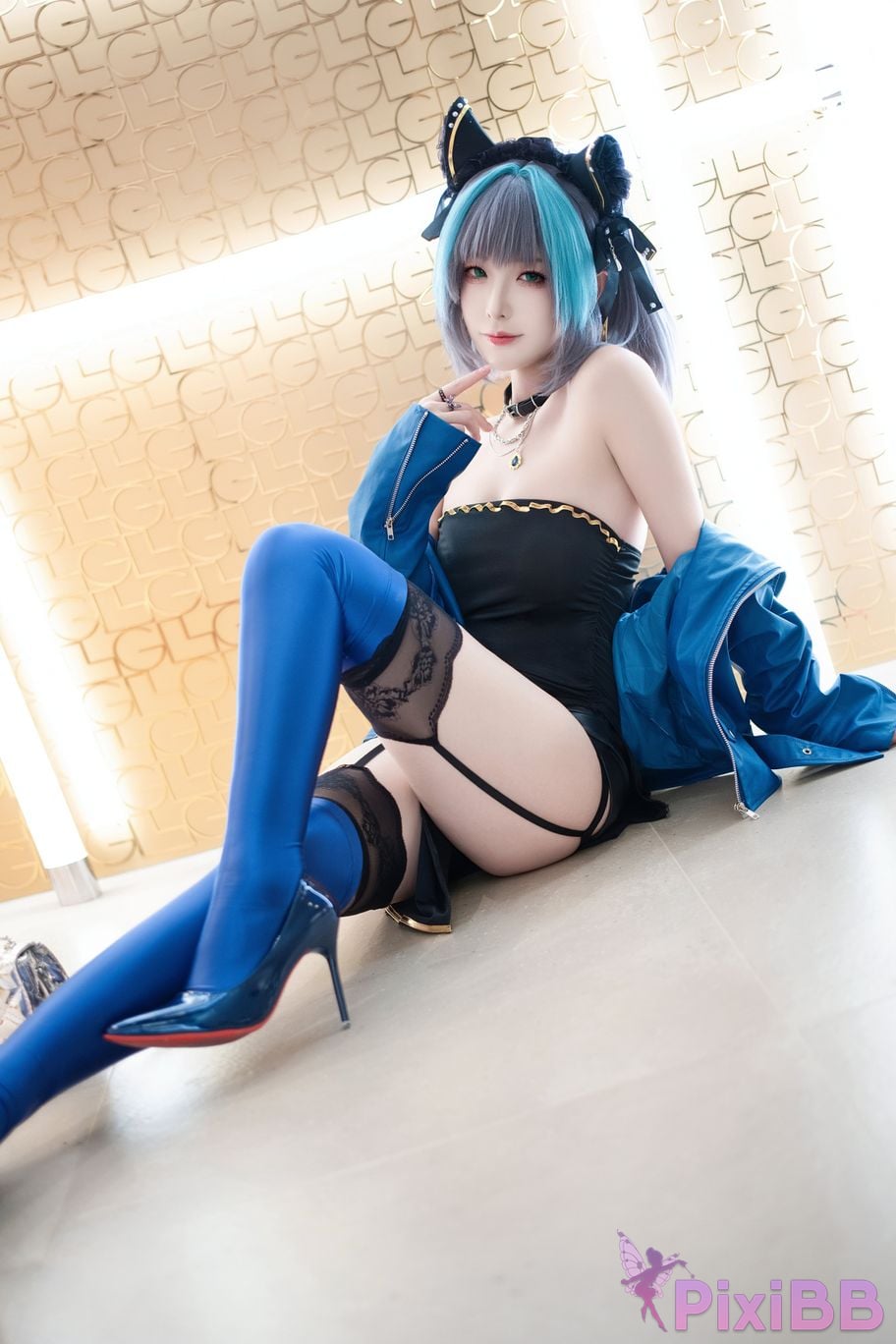 Cosplayer Fengjiang v azur lane Cheshire Regular clothes PixiBB.COM 024