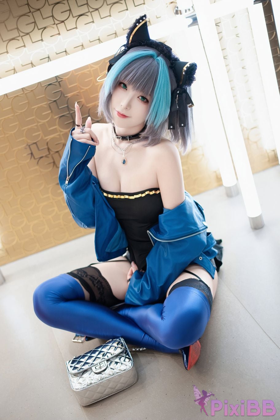 Cosplayer Fengjiang v azur lane Cheshire Regular clothes PixiBB.COM 025