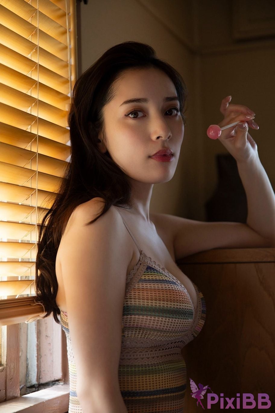 Japanese Idol Tomaru Sayaka Du Wan Sha Ye Hua bloom Young Champion Digigra PixiBB.COM 043