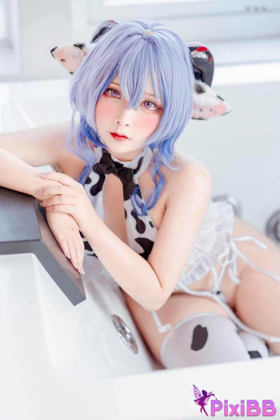 Sayo Momo Ganyu Cow Girl PixiBB.COM 14