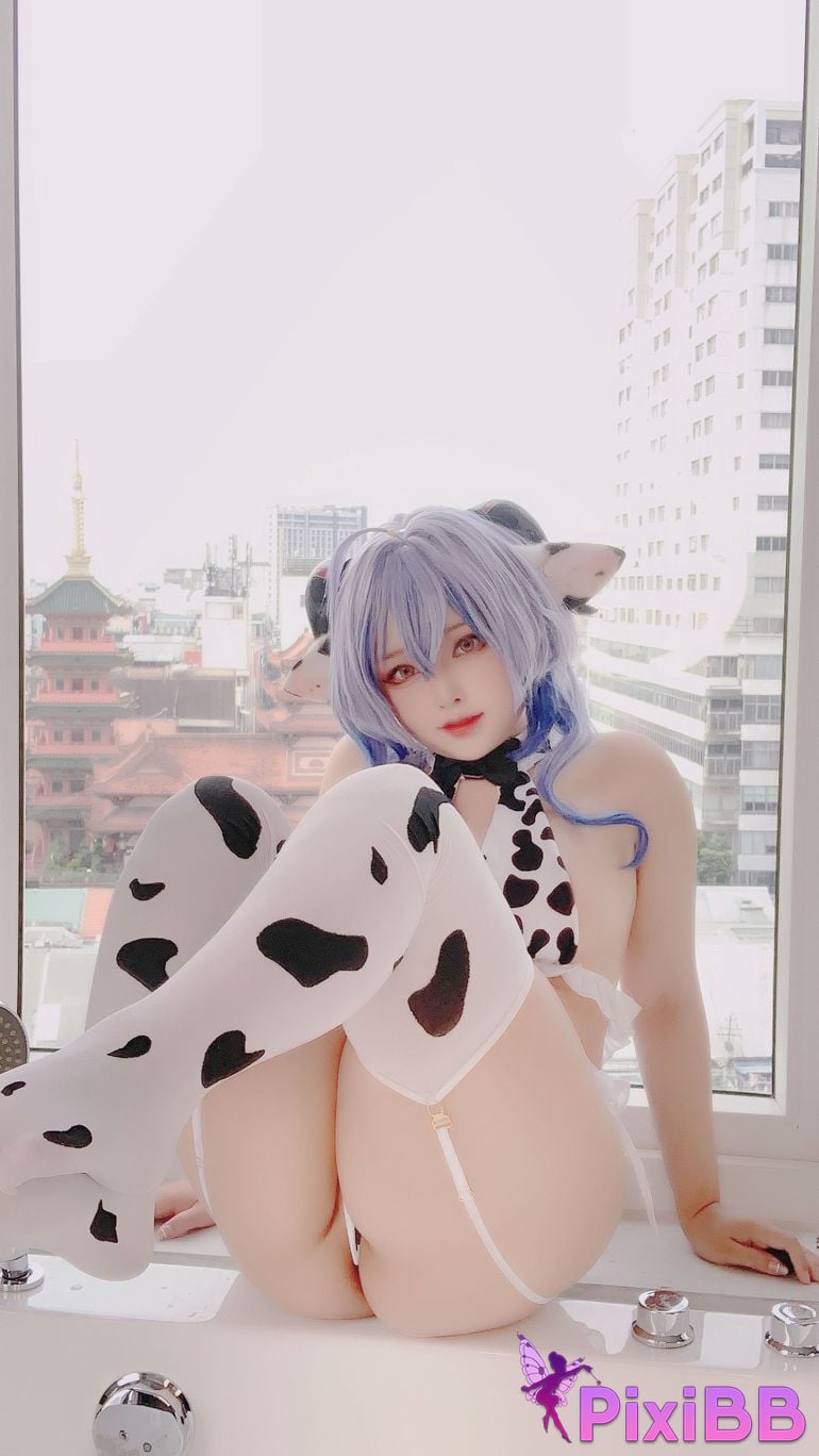 Sayo Momo Ganyu Cow Girl PixiBB.COM 21