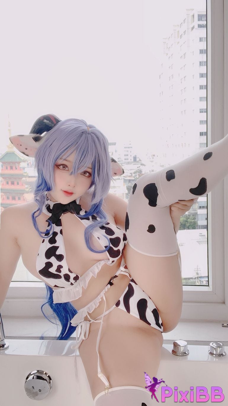 Sayo Momo Ganyu Cow Girl PixiBB.COM 26