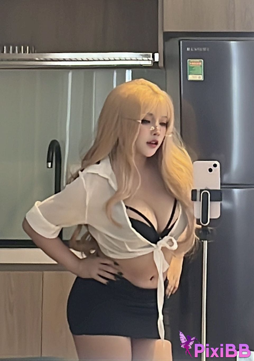 Sayo Momo Blondie Office Lady PixiBB.COM 22