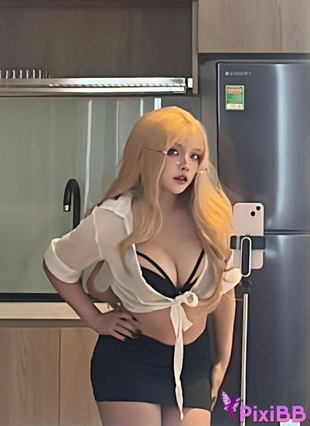 Sayo Momo Blondie Office Lady PixiBB.COM 33