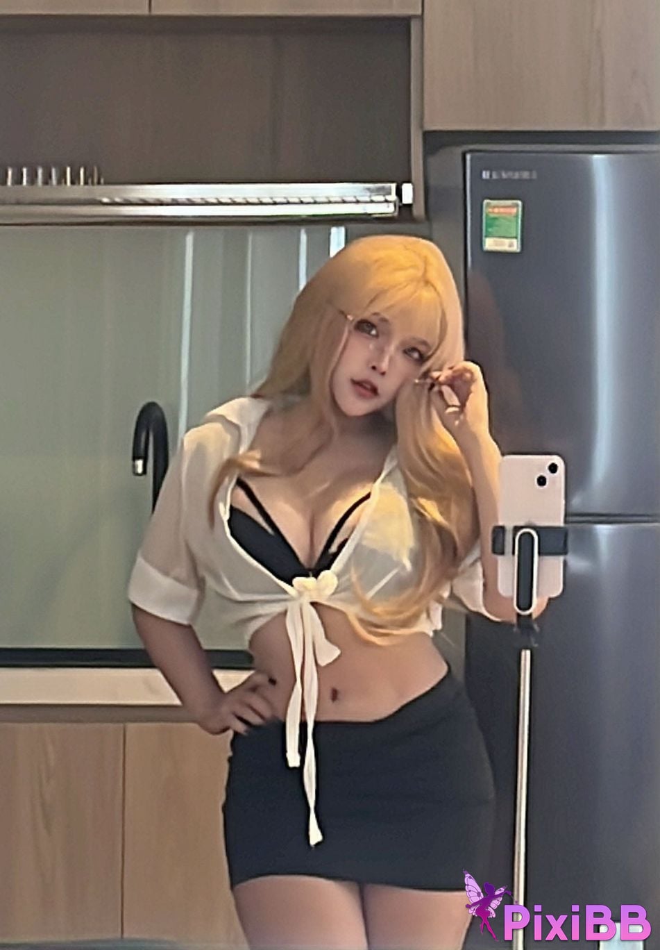 Sayo Momo Blondie Office Lady PixiBB.COM 44