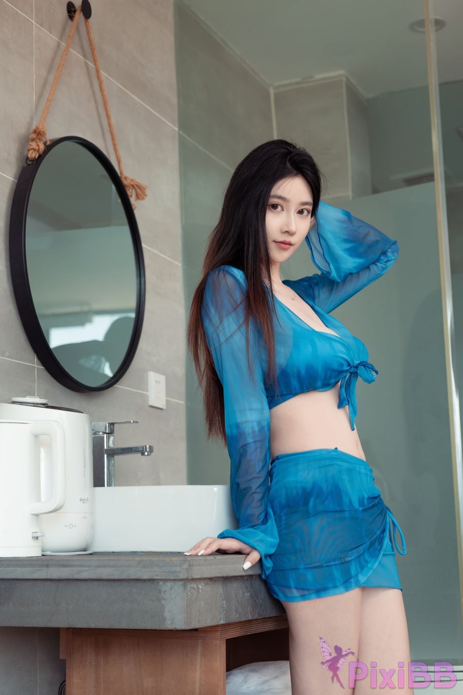 Cosplayer every year Nnian a touch of blue PixiBB.COM 055