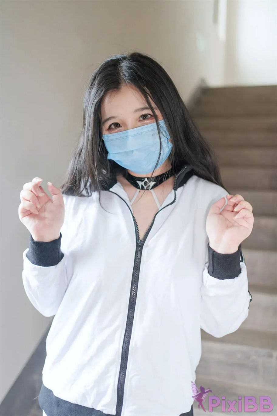 Cosplayer Ah Ban is very happy today M stairs PixiBB.COM 012