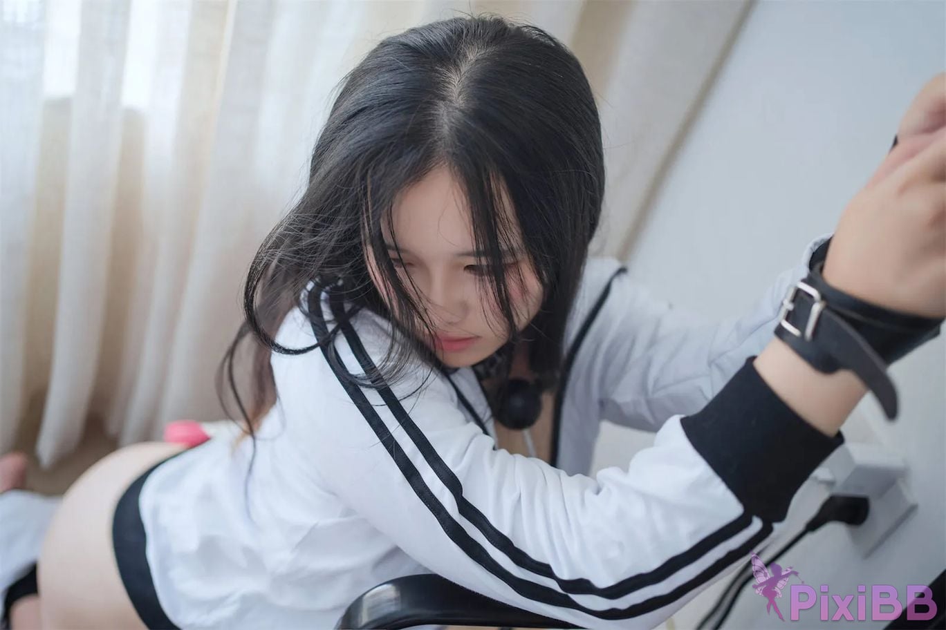 Cosplayer Ah Ban is very happy today M stairs PixiBB.COM 022