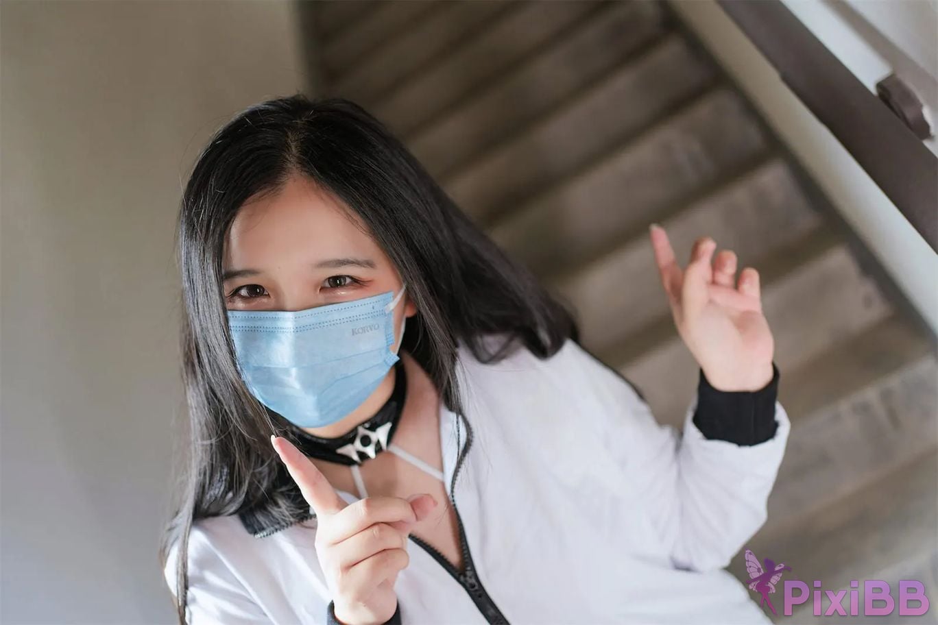 Cosplayer Ah Ban is very happy today M stairs PixiBB.COM 023