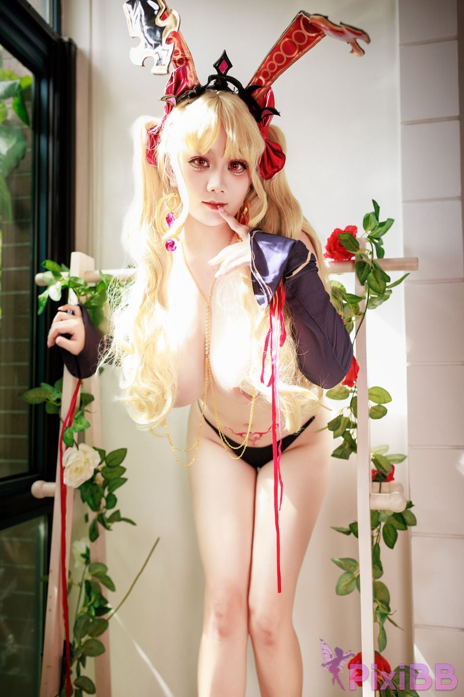 Cosplayer A Xuexue FGO Gun Rin Bunny Girl PixiBB.COM 030