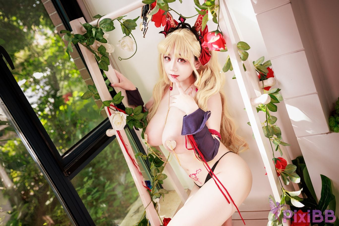 Cosplayer A Xuexue FGO Gun Rin Bunny Girl PixiBB.COM 031