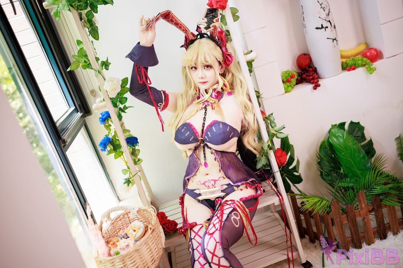 Cosplayer A Xuexue FGO Gun Rin Bunny Girl PixiBB.COM 067