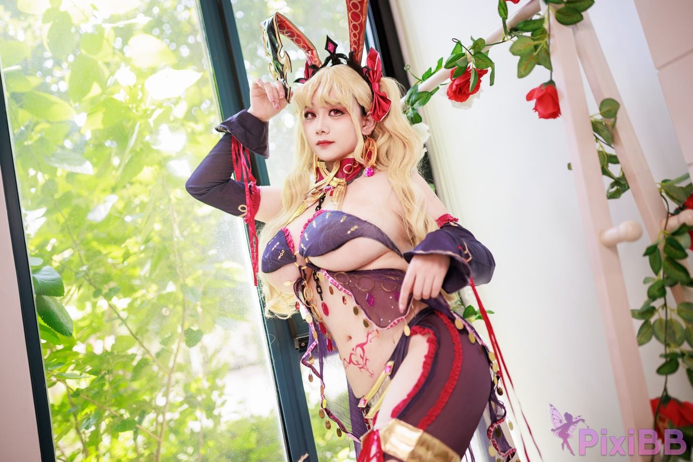 Cosplayer A Xuexue FGO Gun Rin Bunny Girl PixiBB.COM 069
