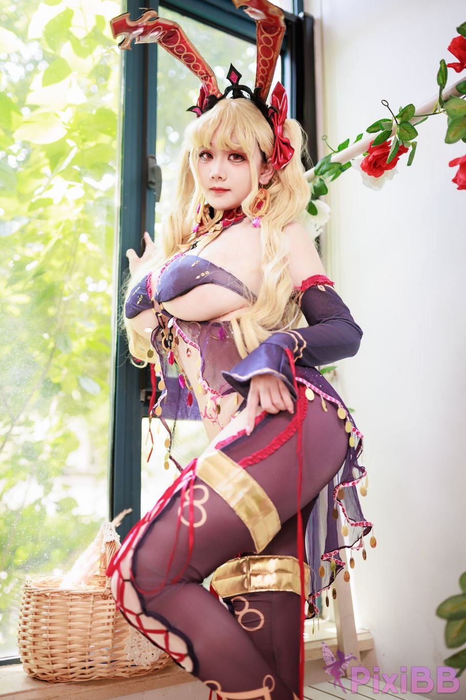 Cosplayer A Xuexue FGO Gun Rin Bunny Girl PixiBB.COM 070