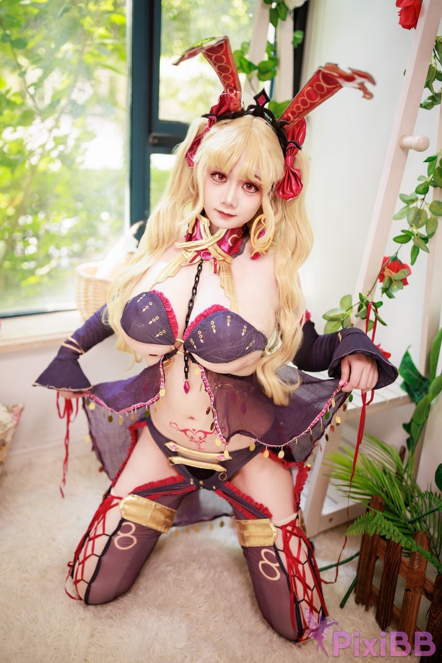 Cosplayer A Xuexue FGO Gun Rin Bunny Girl PixiBB.COM 072