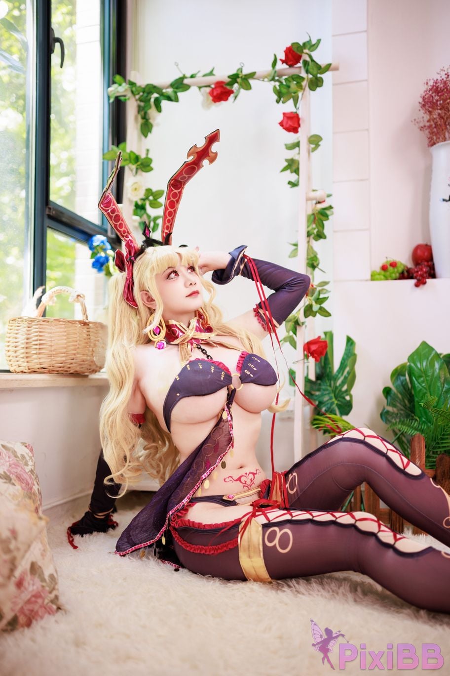 Cosplayer A Xuexue FGO Gun Rin Bunny Girl PixiBB.COM 075