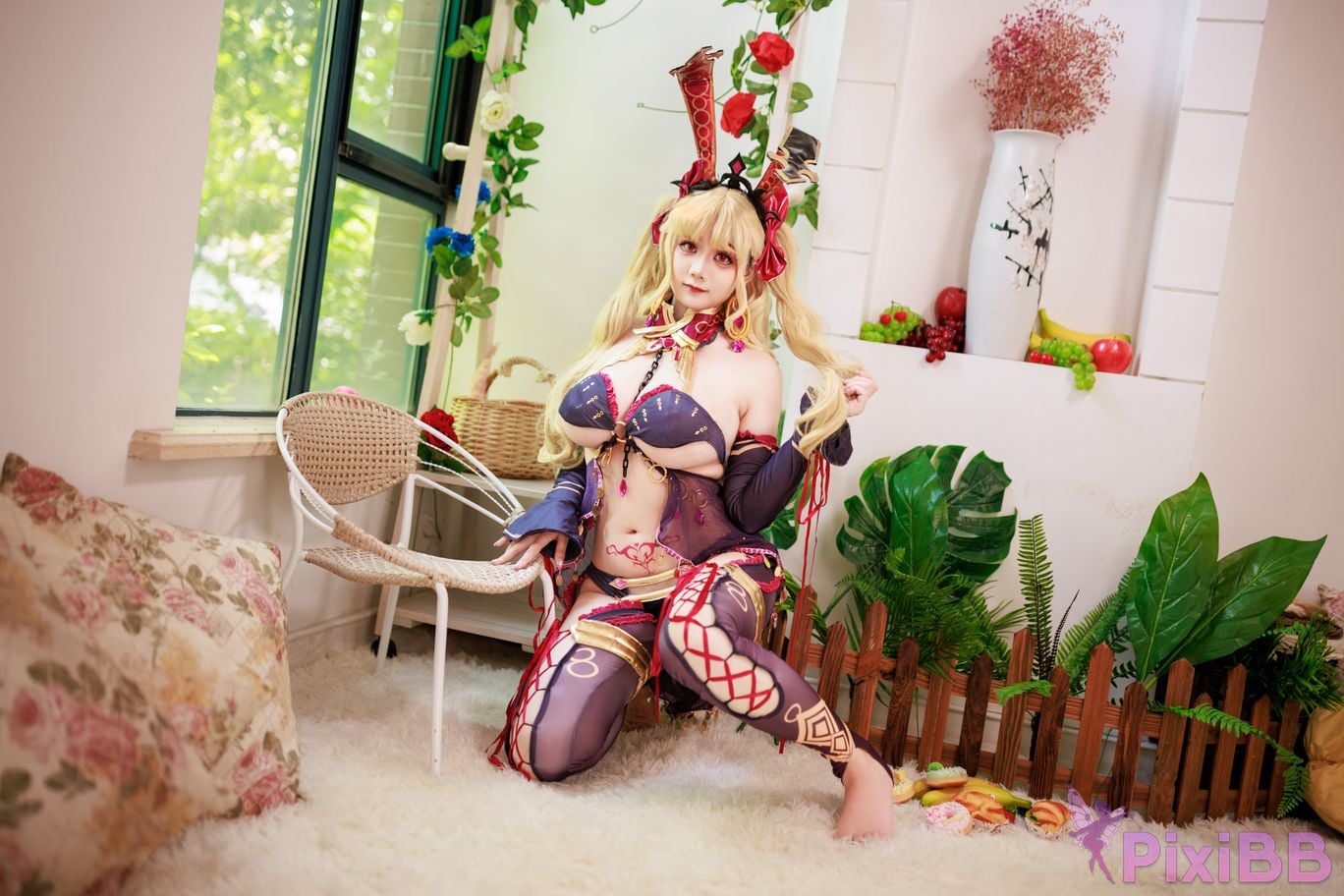 Cosplayer A Xuexue FGO Gun Rin Bunny Girl PixiBB.COM 076