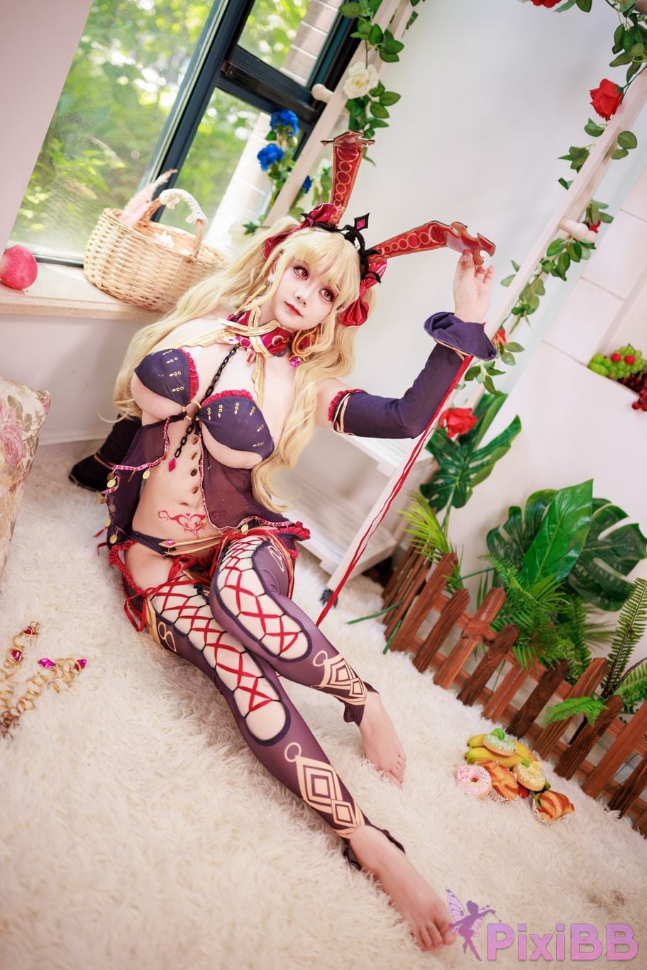 Cosplayer A Xuexue FGO Gun Rin Bunny Girl PixiBB.COM 078