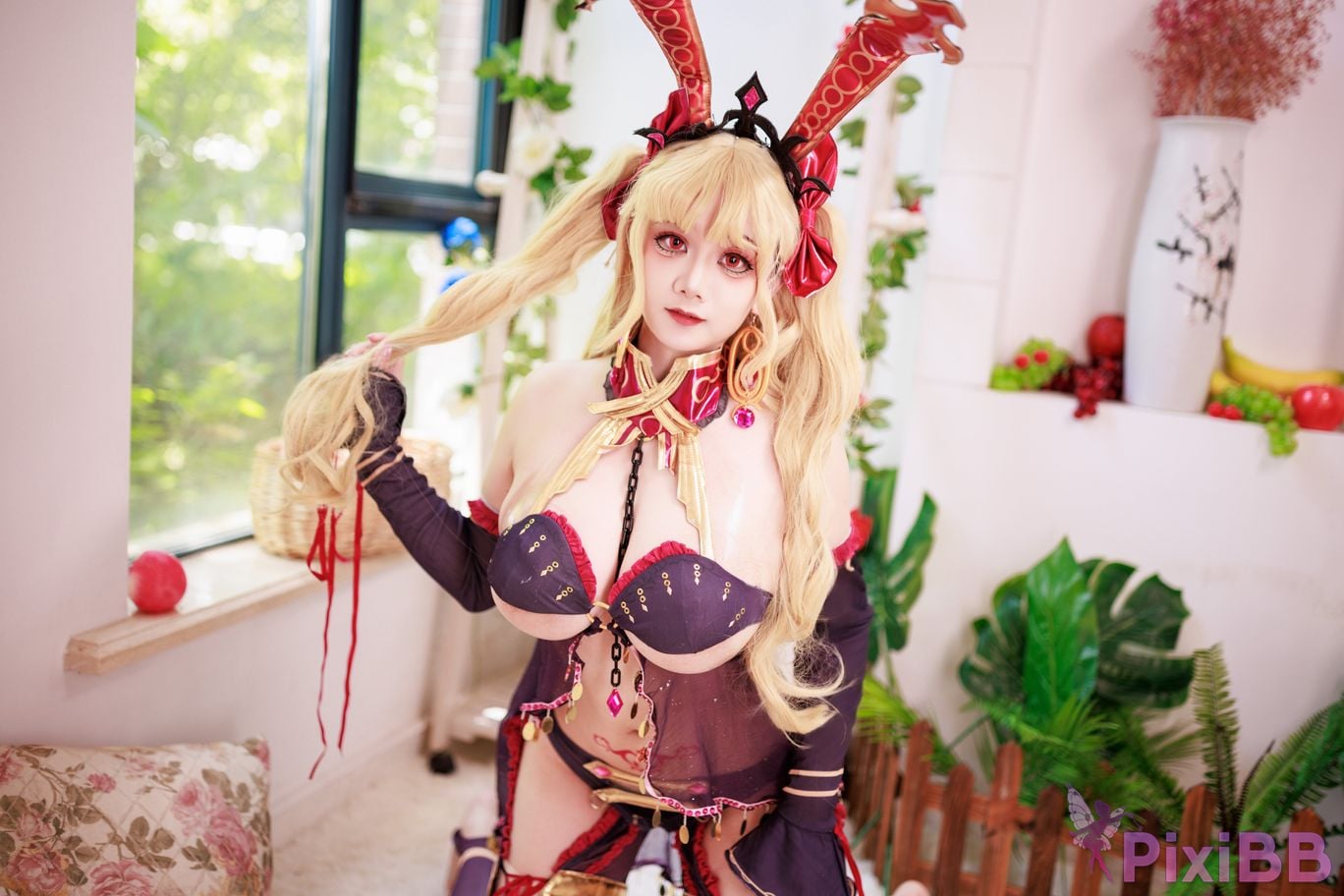 Cosplayer A Xuexue FGO Gun Rin Bunny Girl PixiBB.COM 081