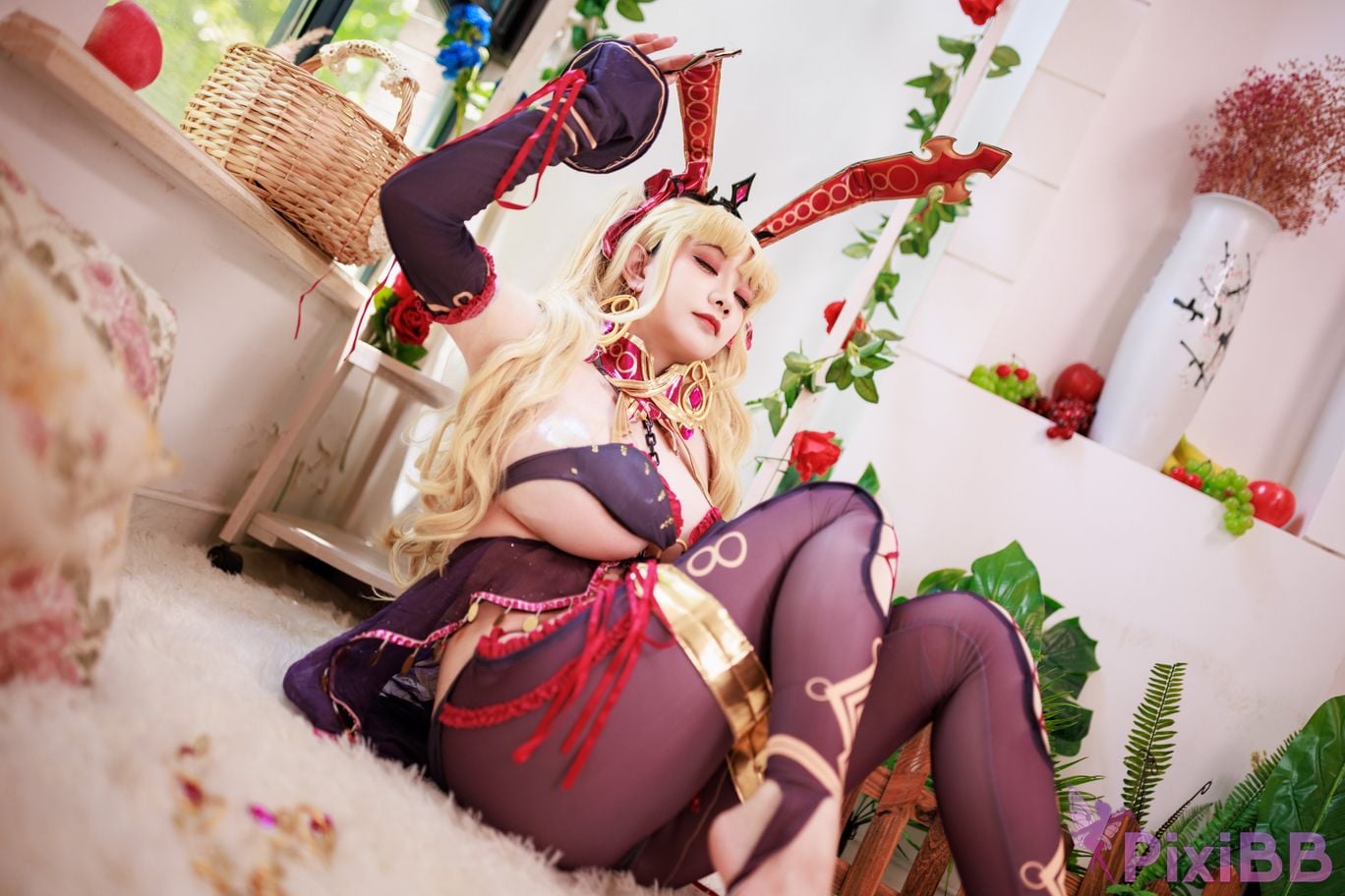 Cosplayer A Xuexue FGO Gun Rin Bunny Girl PixiBB.COM 084