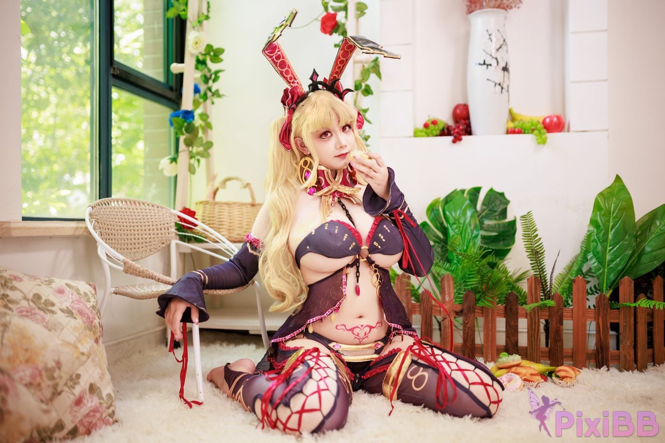 Cosplayer A Xuexue FGO Gun Rin Bunny Girl PixiBB.COM 087