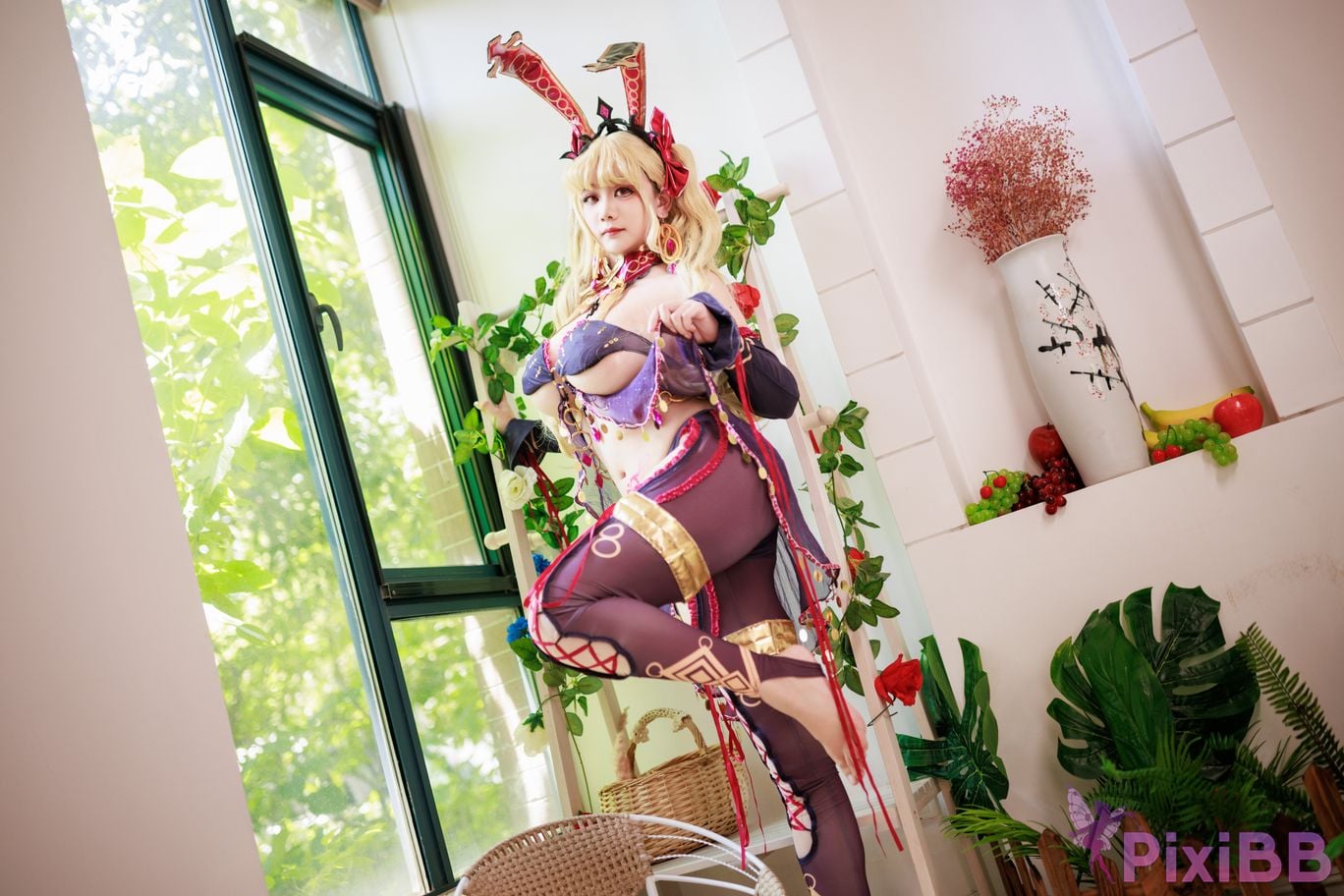 Cosplayer A Xuexue FGO Gun Rin Bunny Girl PixiBB.COM 090