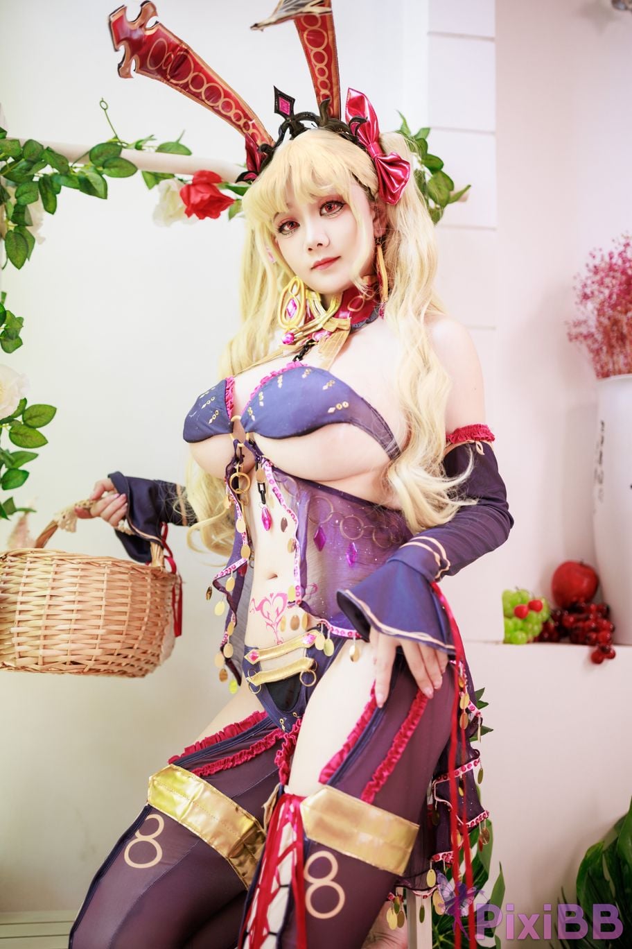 Cosplayer A Xuexue FGO Gun Rin Bunny Girl PixiBB.COM 094