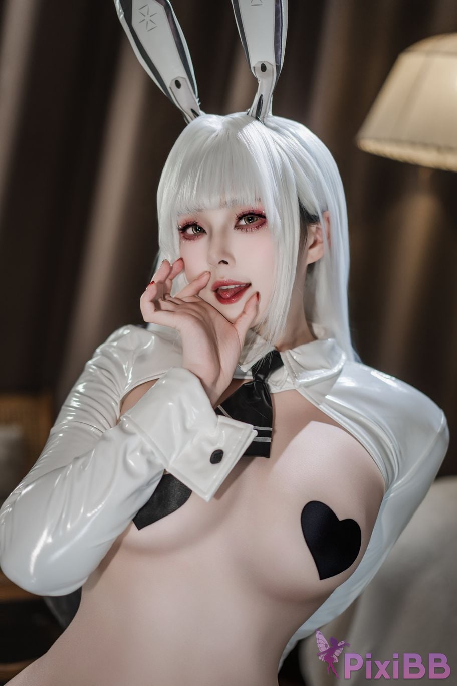 Cosplayer Natsuko Xia Xiazi NIKKE Blanche Reverse bunny girl PixiBB.COM 030