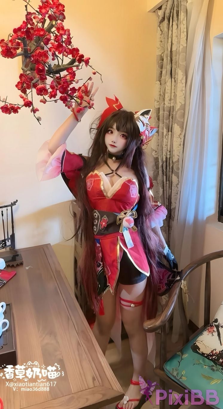 Cosplayer Vanilla Milk Meow firework PixiBB.COM 002