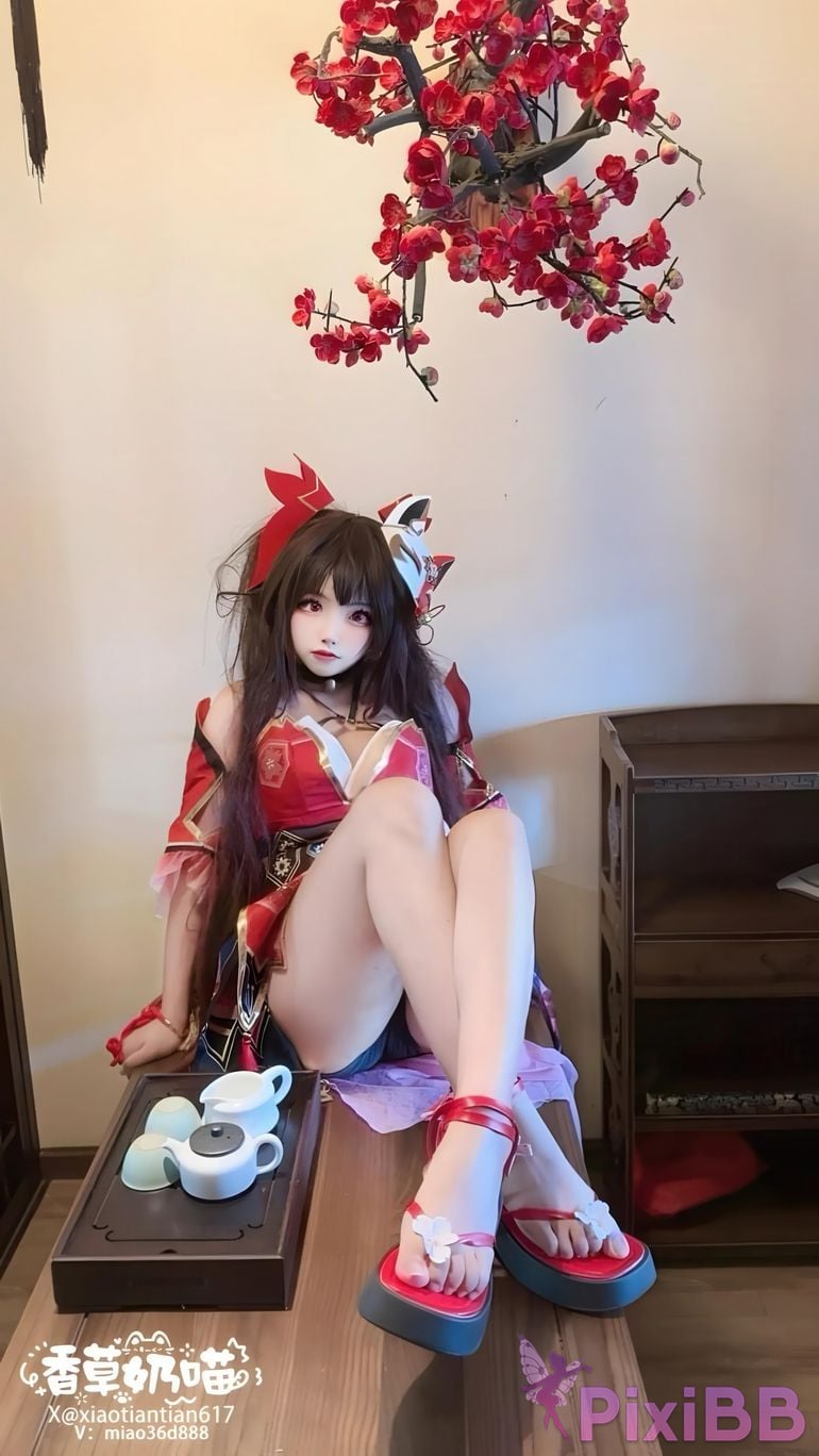 Cosplayer Vanilla Milk Meow firework PixiBB.COM 005