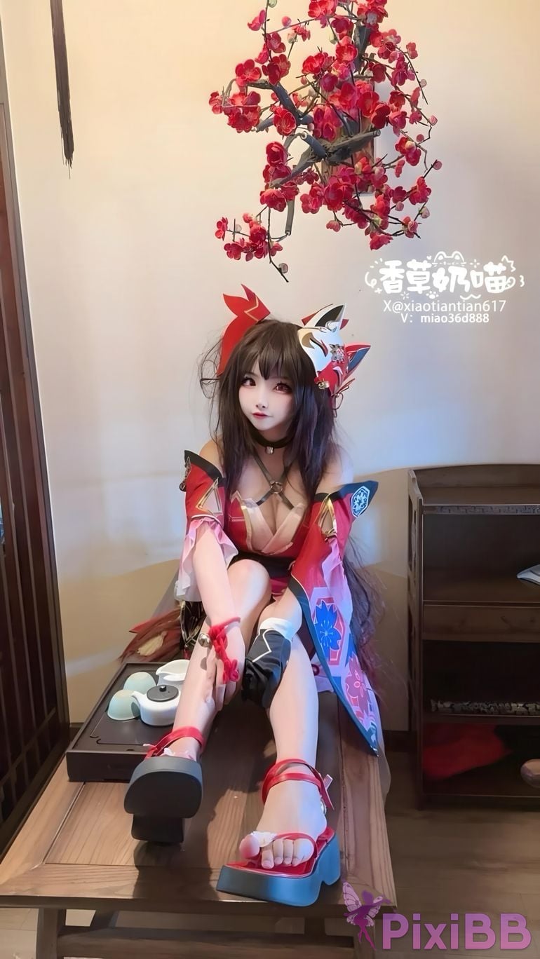 Cosplayer Vanilla Milk Meow firework PixiBB.COM 008