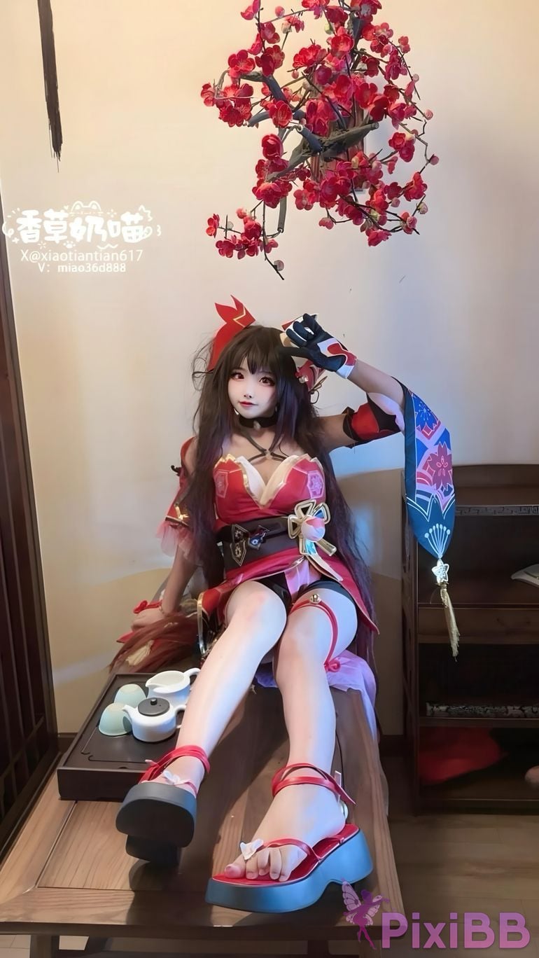 Cosplayer Vanilla Milk Meow firework PixiBB.COM 009