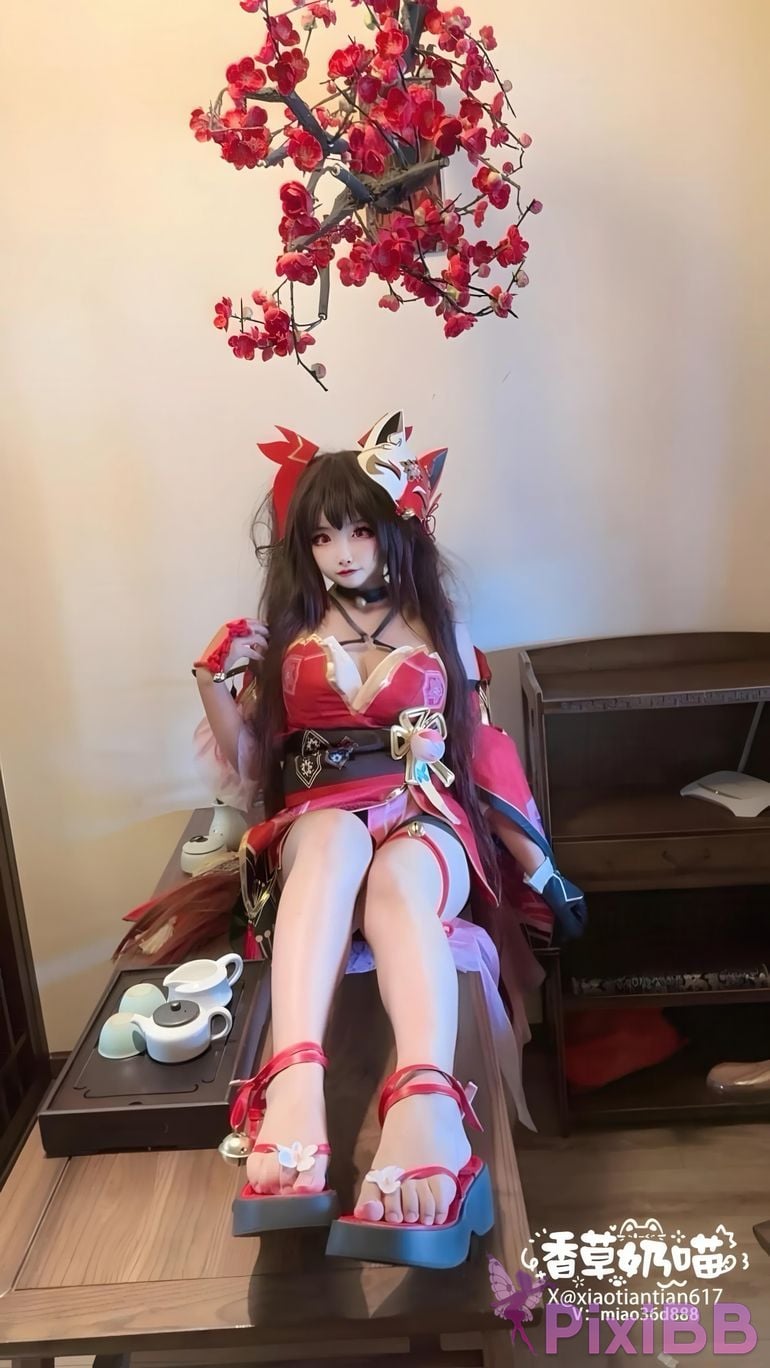 Cosplayer Vanilla Milk Meow firework PixiBB.COM 013