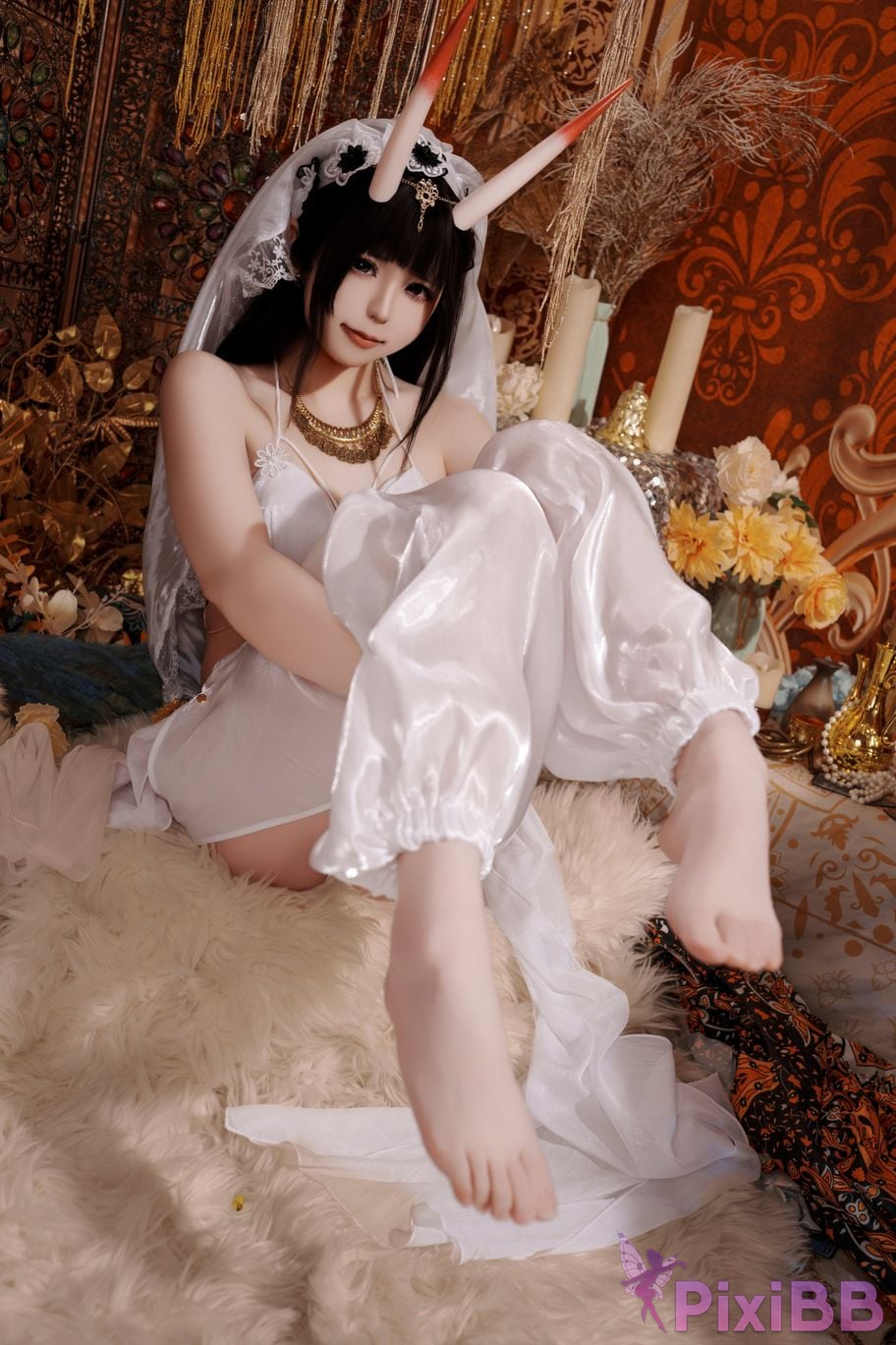 Cosplayer Quan Ran is a little hungry azur lane Noshiro Maiko PixiBB.COM 034