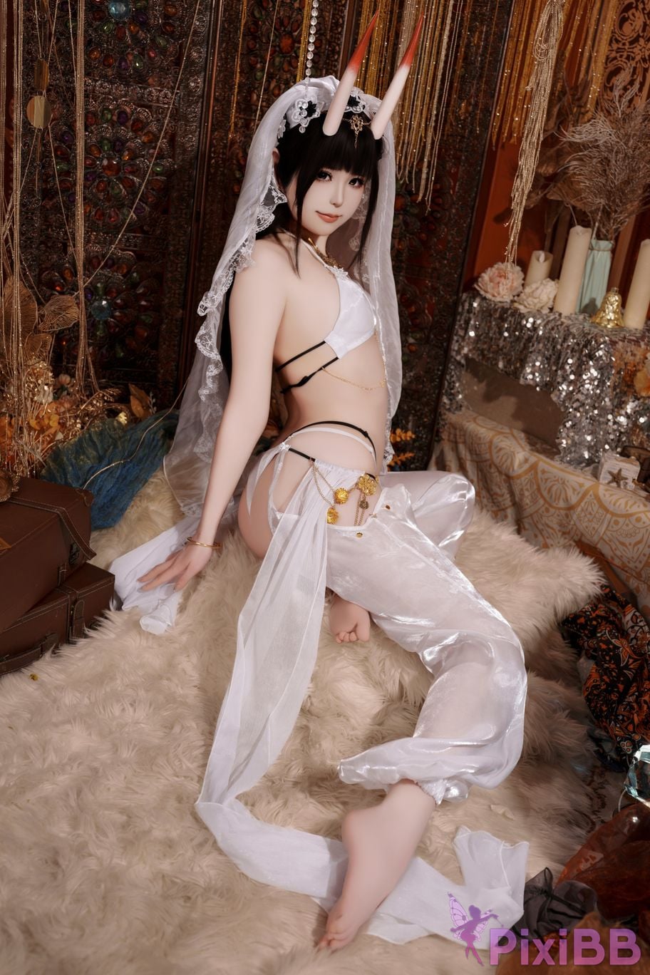 Cosplayer Quan Ran is a little hungry azur lane Noshiro Maiko PixiBB.COM 043