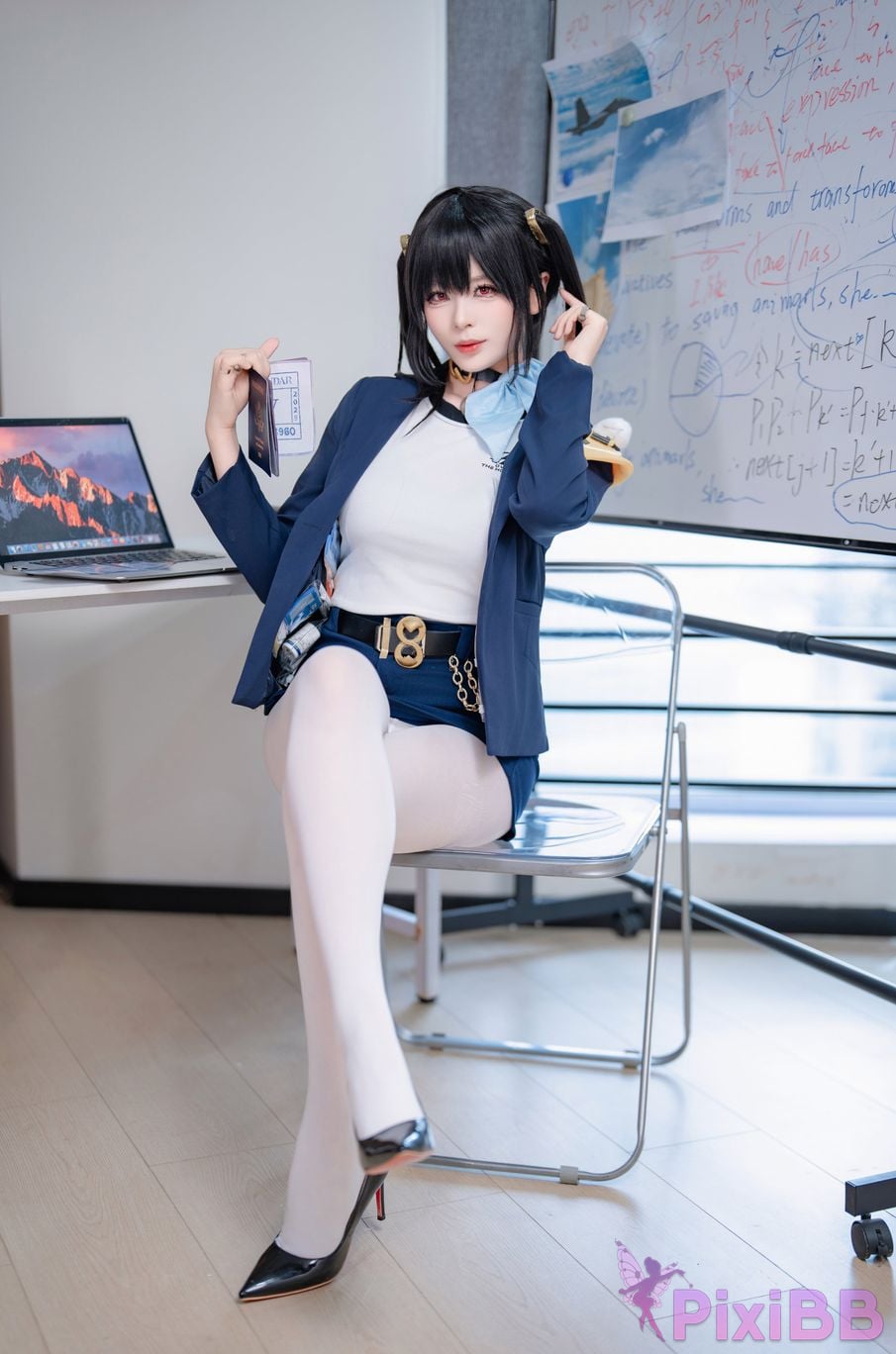 Cosplayer Senior Sister Xuan Xiao Nikke goddess of victory sola PixiBB.COM 008