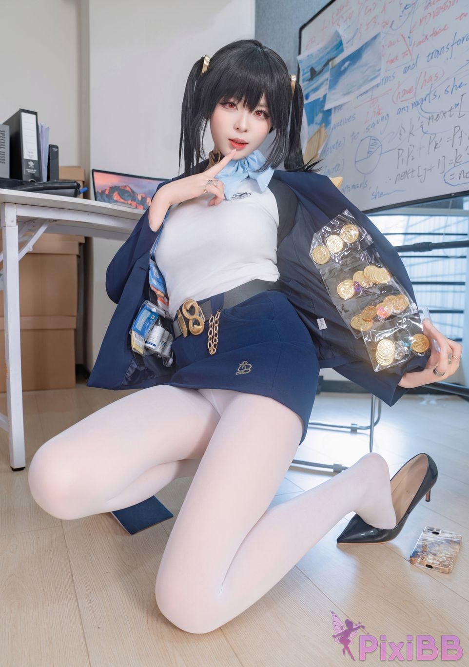 Cosplayer Senior Sister Xuan Xiao Nikke goddess of victory sola PixiBB.COM 041