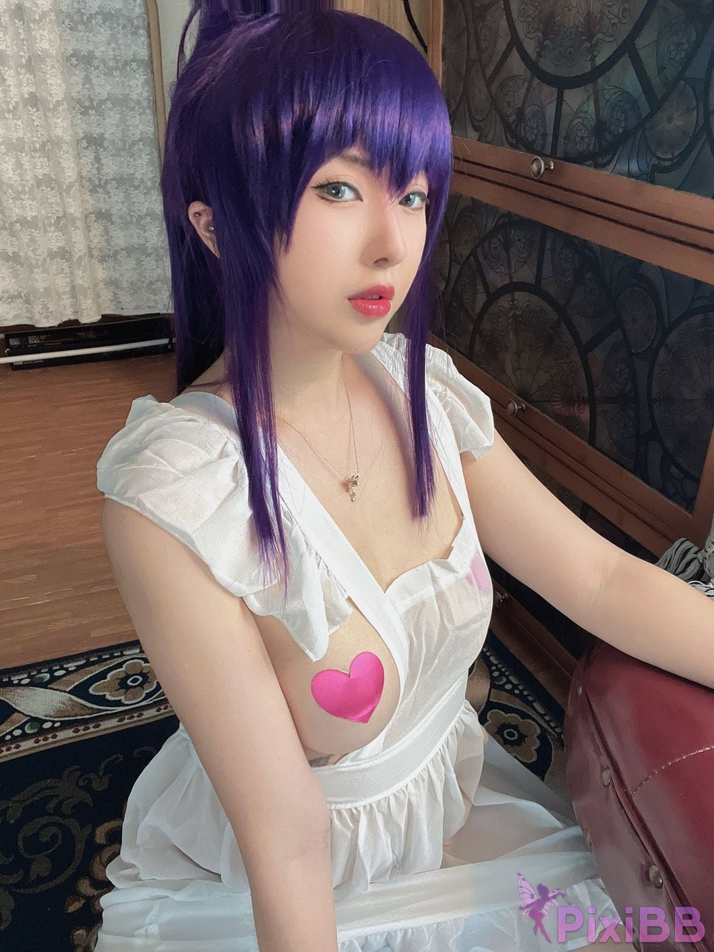 Cosplayer Little Rongzi gurgling w Academy Apocalypse Busujima Saeko PixiBB.COM 018