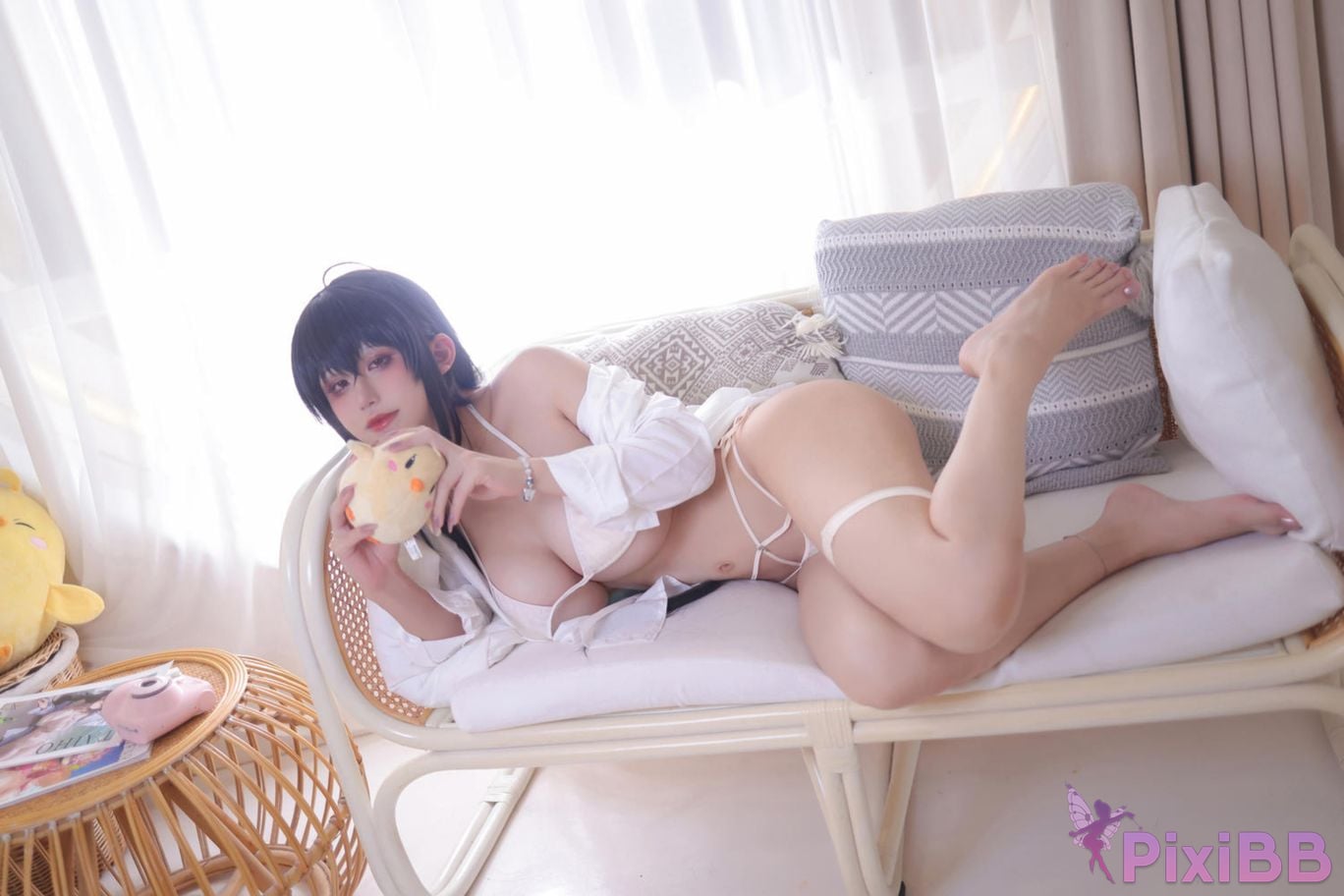 Cosplayer Three oclock in the morning azur lane Dafeng swimsuit PixiBB.COM 009