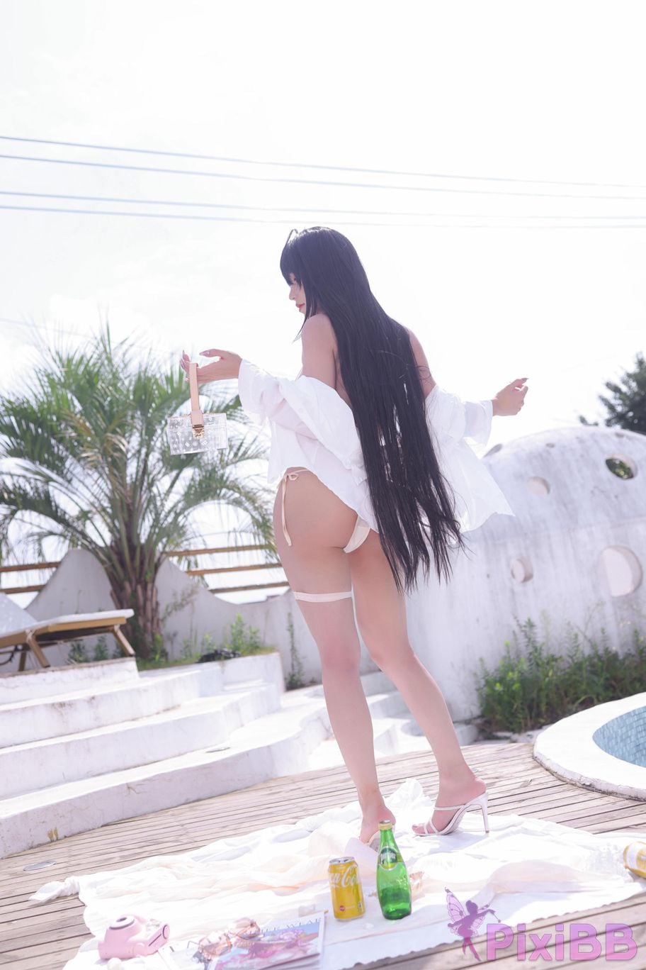 Cosplayer Three oclock in the morning azur lane Dafeng swimsuit PixiBB.COM 107