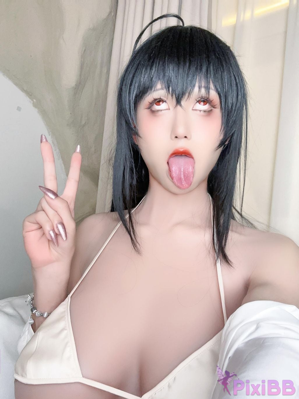 Cosplayer Three oclock in the morning azur lane Dafeng swimsuit PixiBB.COM 126