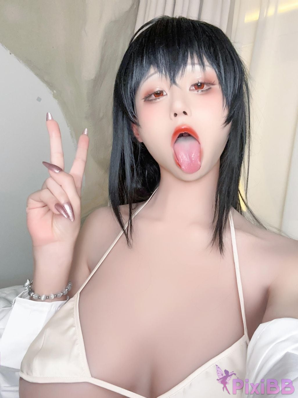 Cosplayer Three oclock in the morning azur lane Dafeng swimsuit PixiBB.COM 127